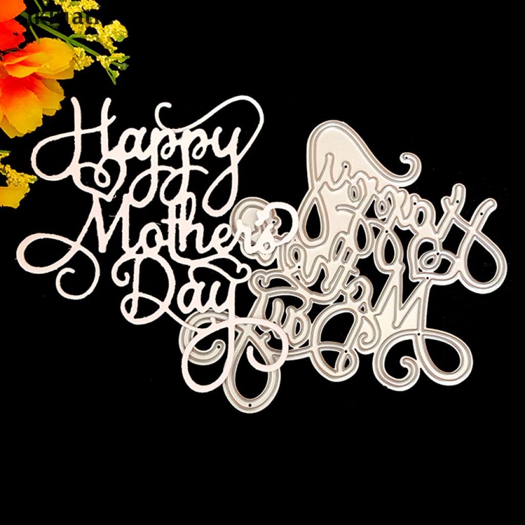 Khuôn Cắt Giấy Kim Loại Hình Chữ Happy Mother 's Day