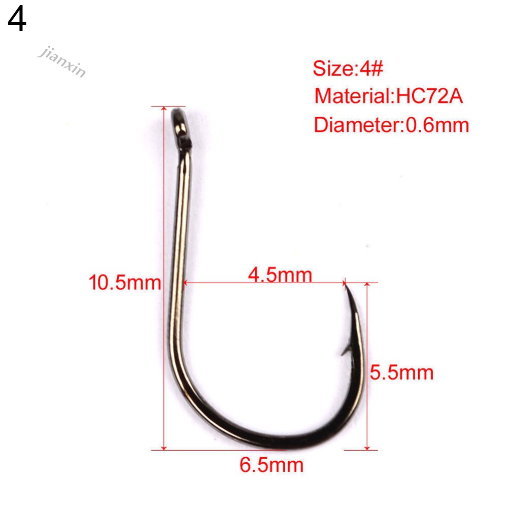 Set 200 Lưỡi Câu Cá Bằng Thép Carbon Siêu Bền Chắc