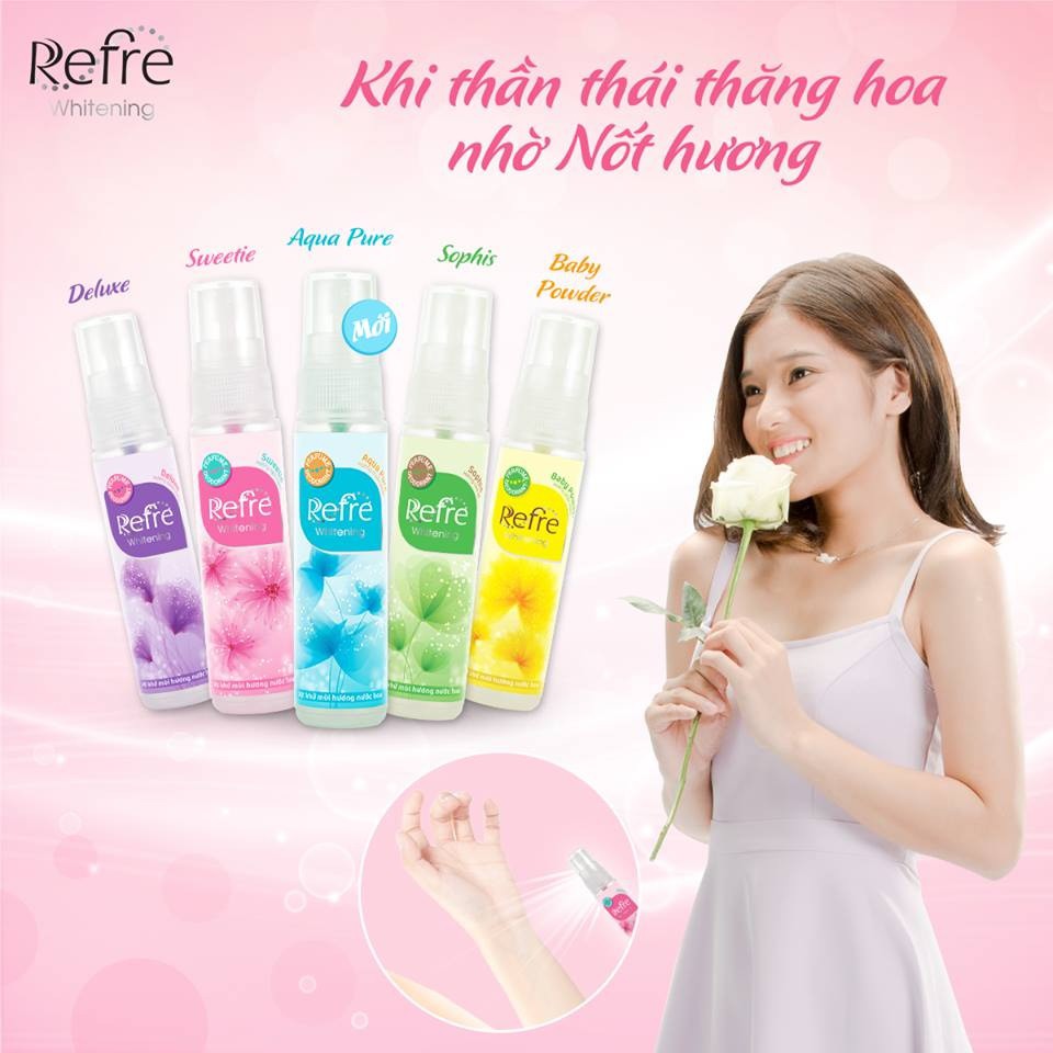 [MẪU MỚI] Xịt khử mùi hương nước hoa Mentholatum Refre 30ml