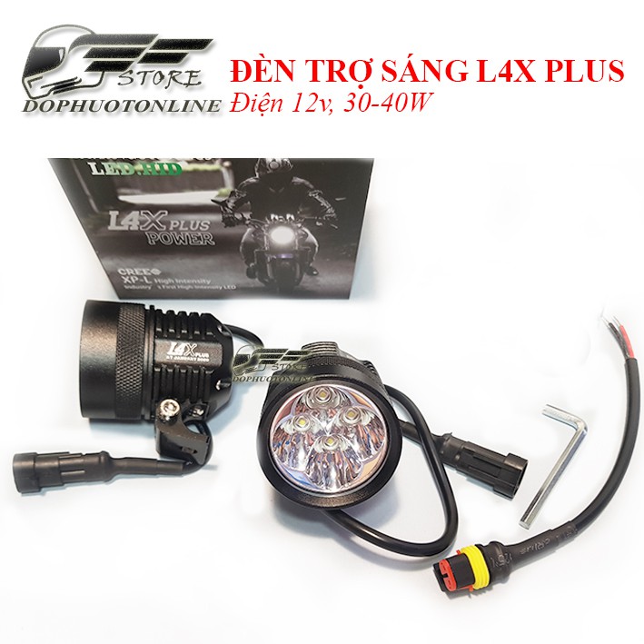 ĐÈN TRỢ SÁNG L4X PLUS kèm công tắc - ĐÈN L4X KÍNH TÍM