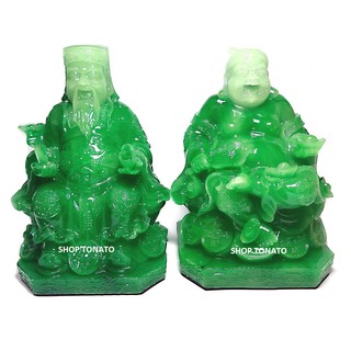 TƯỢNG THẦN TÀI ÔNG ĐỊA TD0186,TD01106 XANH NGỌC CAO 18CM,25CM