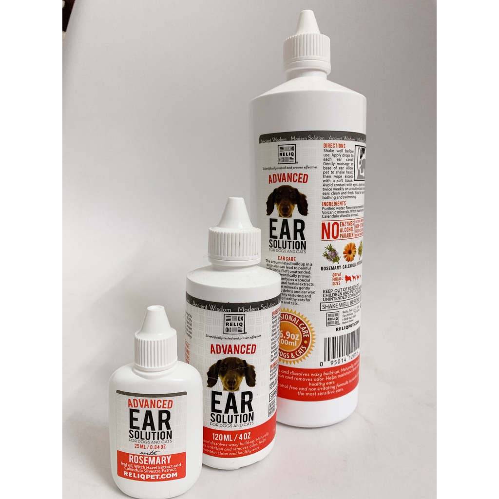 RELIQ - Dung dịch vệ sinh tai cho chó & mèo Ear Solution