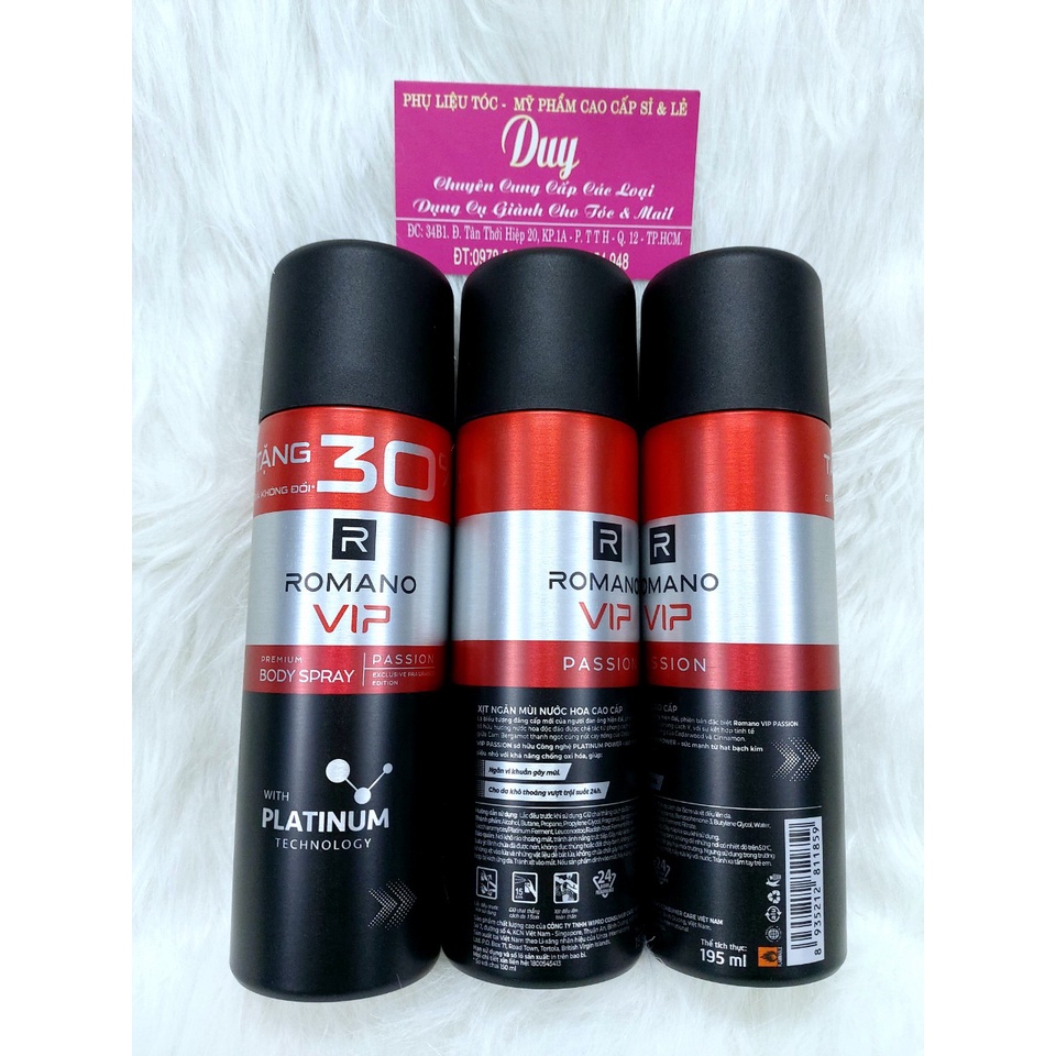 Romano - Xịt khử mùi Hương nước hoa 195ml | BigBuy360 - bigbuy360.vn