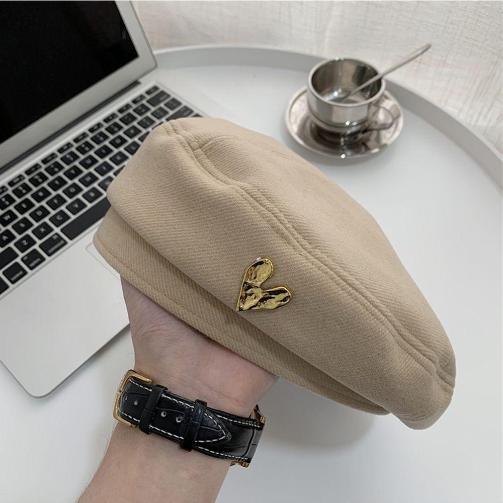 Mũ Beret Vải Polyester Thiết Kế Đơn Giản Thoải Mái Thời Trang Thu Đông Cho Nữ