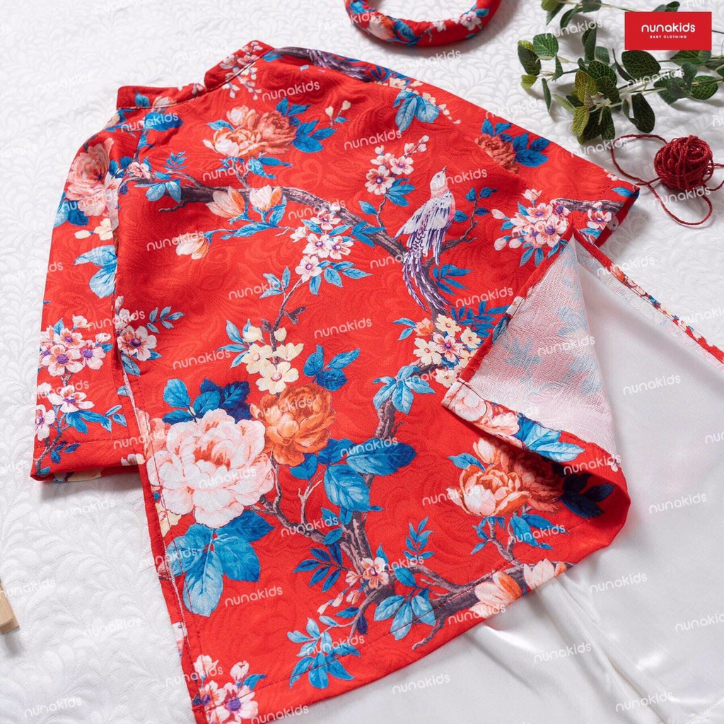 ÁO DÀI CÁCH TÂN SIÊU XINH, SIÊU CUTE HẠT ME CHO BÉ YÊU