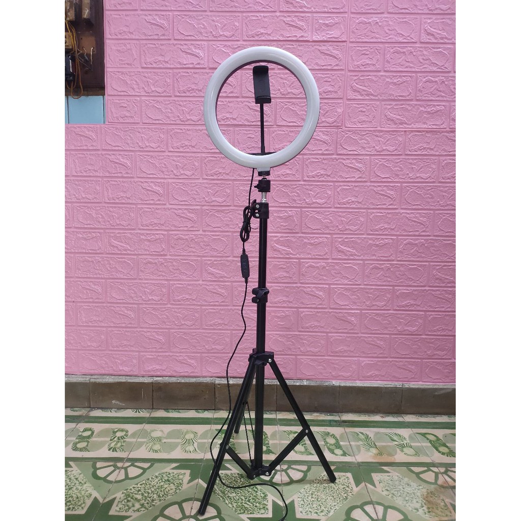Bộ Đèn Livestream 26cm Quay Video, Chụp ảnh, Make up, Bán hàng live stream, Ánh sáng mịn bảo vệ mắt
