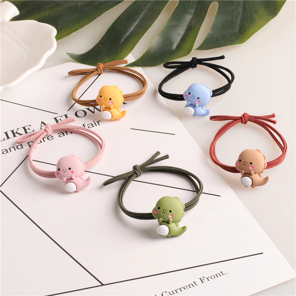 Dây buộc tóc, cột tóc hình khủng long nhỏ dễ thương phong cách Hàn Quốc - Phụ kiện tóc iGen