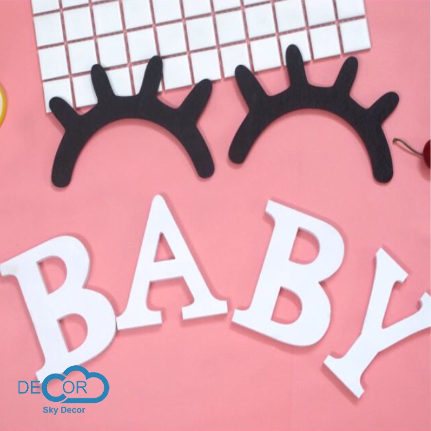 Chữ cái gỗ BABY LOVE - Trang trí nhà cửa/cửa hàng - Đạo cụ chụp hình - SkyDecor