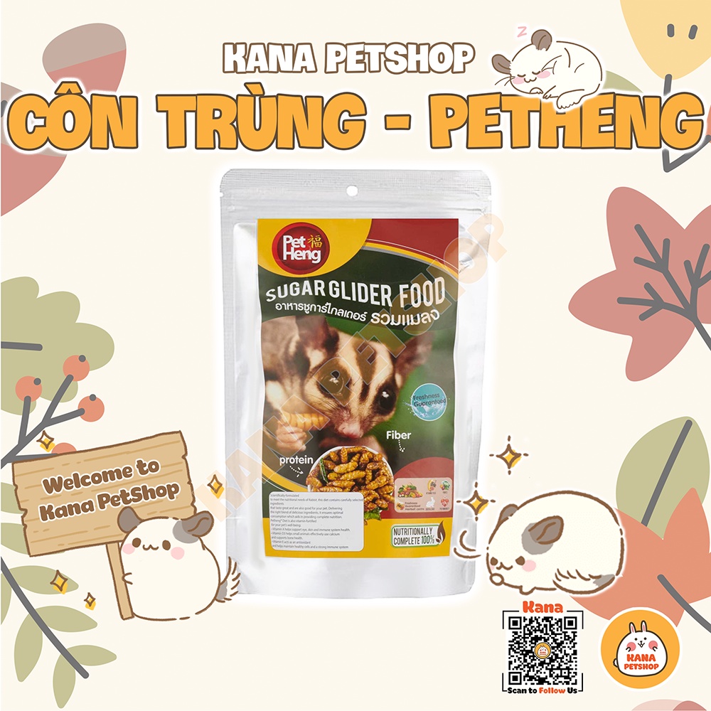 Thức Ăn Sóc Bay Úc FREESHIP Đồ Ăn Vị Côn Trùng Pet Heng Food Thái Lan Cho Sugar Glider Hamster, Sóc ...