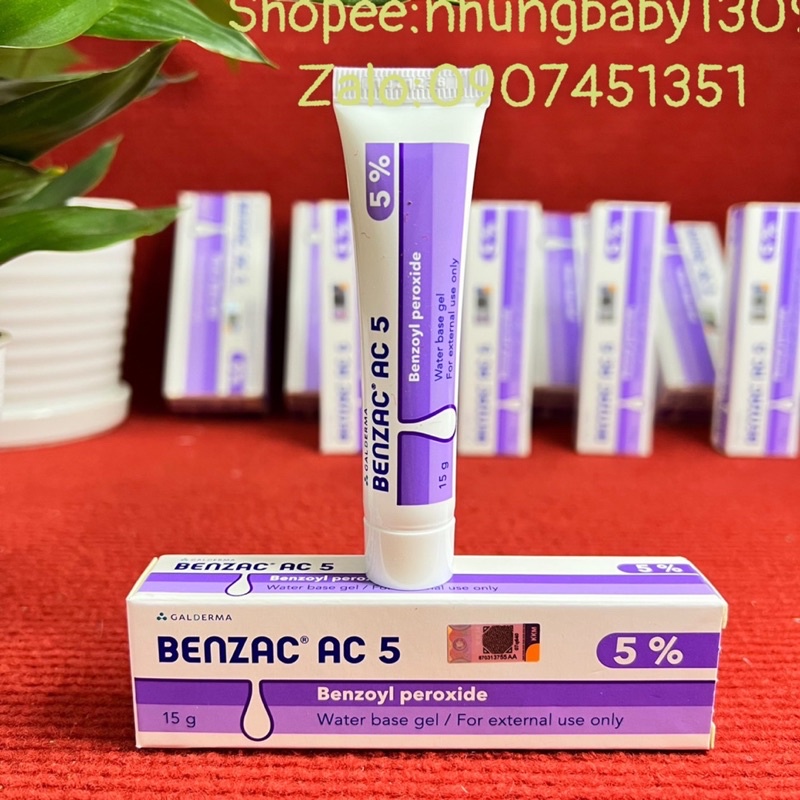 KEM loại bỏ mụn MỤN THÂM BENZAC AC 5% (60g)