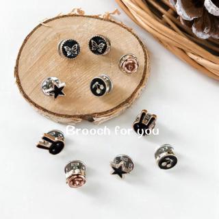 Set 10 ghim cài áo đính ngọc trai thời trang
