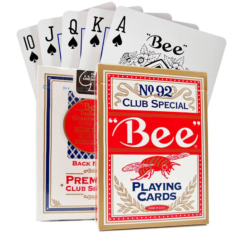 1 Deck USA Original Bee Playing Cards NO.92 Club Poker Magic Card Games Mgaic Tricks Props