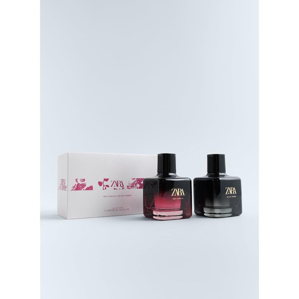 Set nước hoa nữ Zara RED VANILLA + BLACK AMBER EDT 100ml