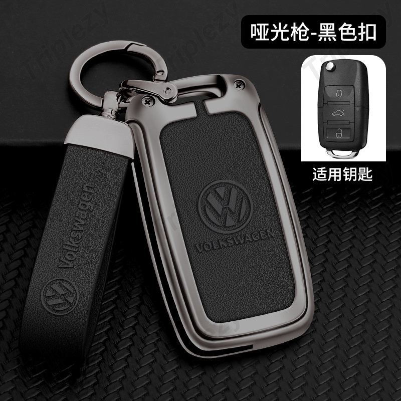 Bao Da Đựng Chìa Khóa Xe Hơi Volkswagen VW Polo Tiguan Golf Passat B5 B6 B7 Beetle Eos Scirocco up E-up