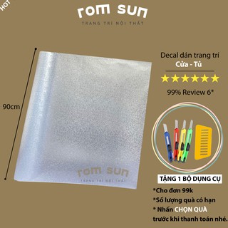 KHỔ 90CM | Decal dán kính mờ 🔔100% PVC🔔 Giấy dán kính cửa sổ mờ họa tiết đá vỡ phòng khách/ngủ/văn phòng/vệ sinh/ tắm