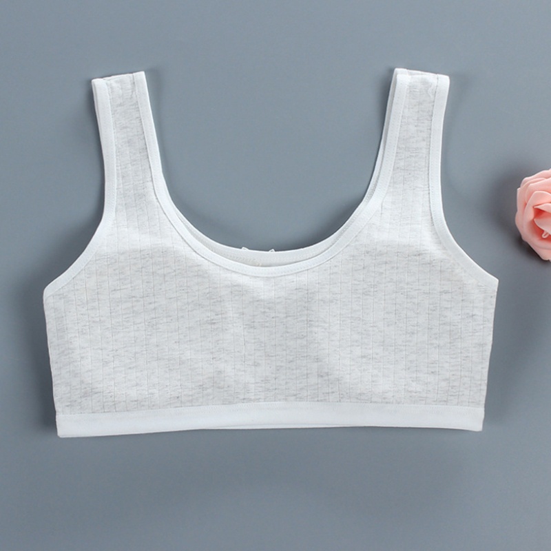 Áo lót vải cotton Không Gọng In Họa Tiết Gấu Hoạt Hình Xinh Xắn Dành Cho Nữ