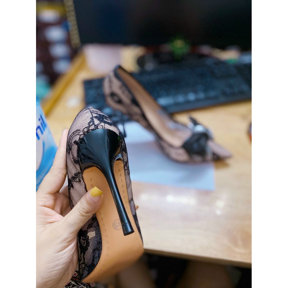 GIÀY CƯỚI THIẾT KẾ 1853-11 NƠ XINH CAO CẤP