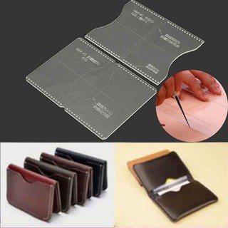 Set khuôn acrylic trong suốt dùng để tạo họa tiết cho túi da/ ví