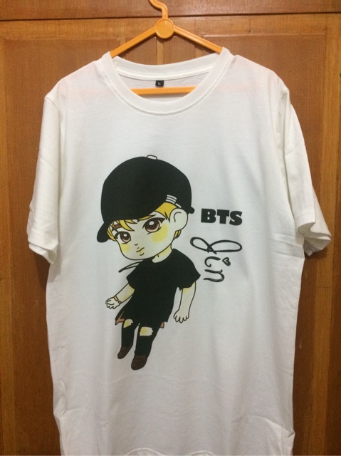 Chibi Áo Thun Tay Ngắn In Hình Bts Jungkook Thời Trang