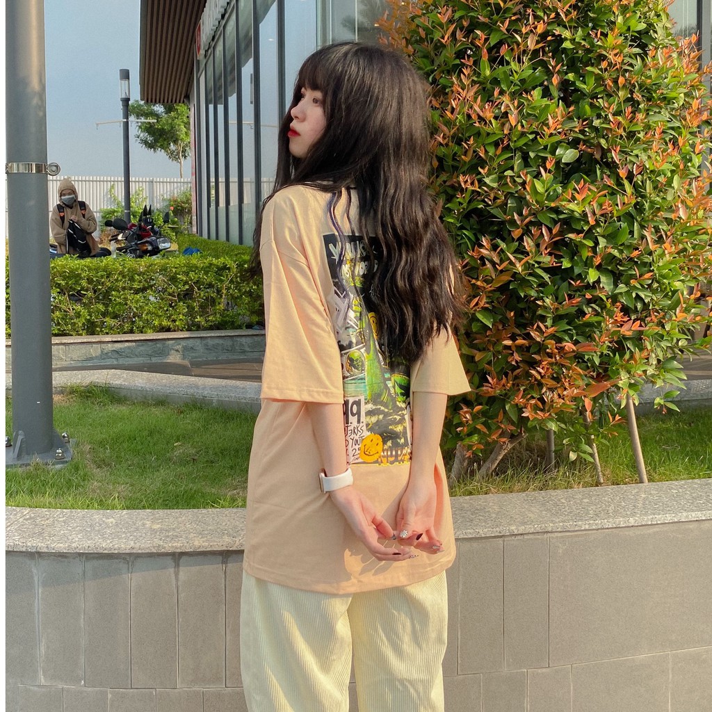 Áo thun tay lỡ unisex HOMIES in hình HORROR