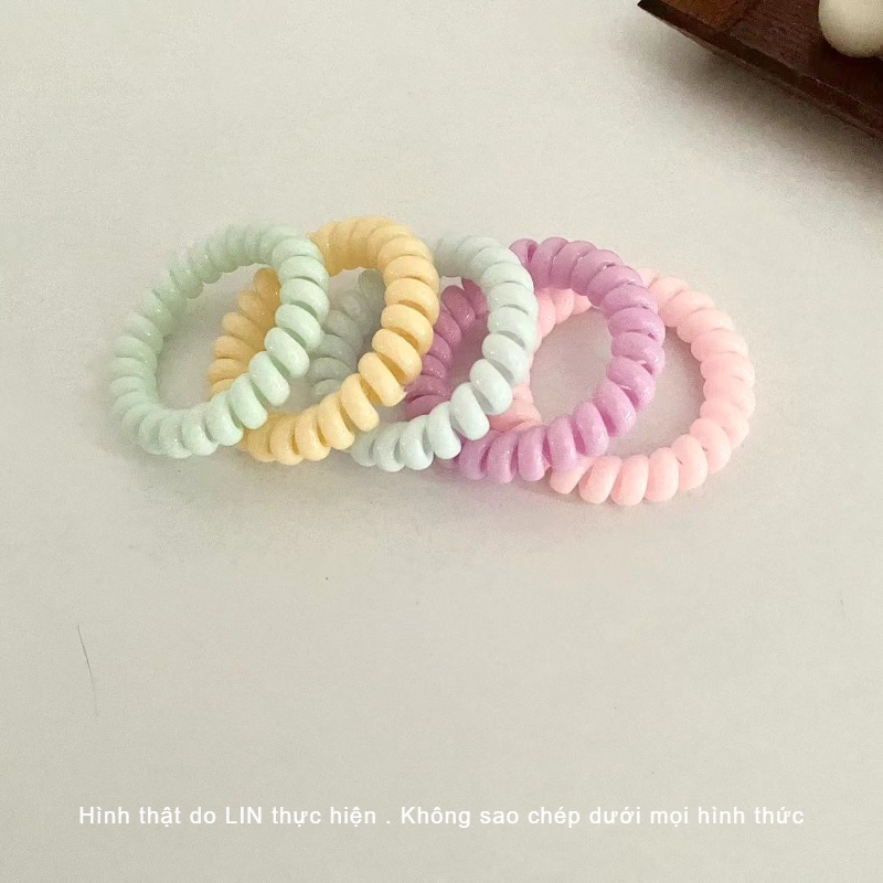 Cột Tóc Lò Xo LIN Màu Pastel
