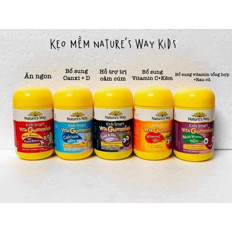Gummy kẹo bổ sung vitamin cho bé Nature's way ÚC