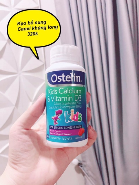 Canxi Kẹo Ostelin Khủng long cho bé từ 2 tuổi. hàng chính hãng Úc