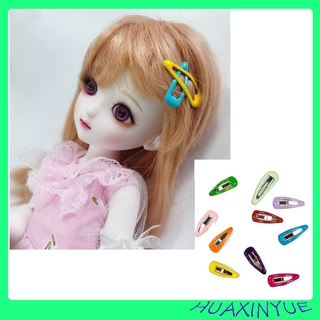 Bộ 10 kẹp nhựa mini màu ngẫu nhiên trang trí cho búp bê BJD