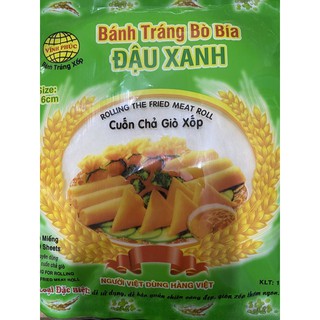 Bánh tráng bò bía đậu xanh