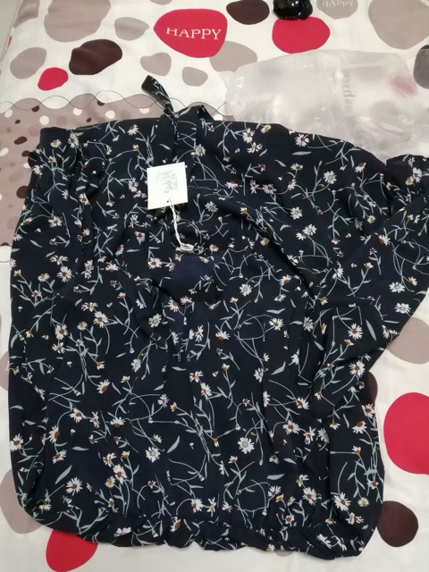 Váy hoa nhí dài tay nhiều mẫu xinh - Đầm hoa dài qua gối vintage