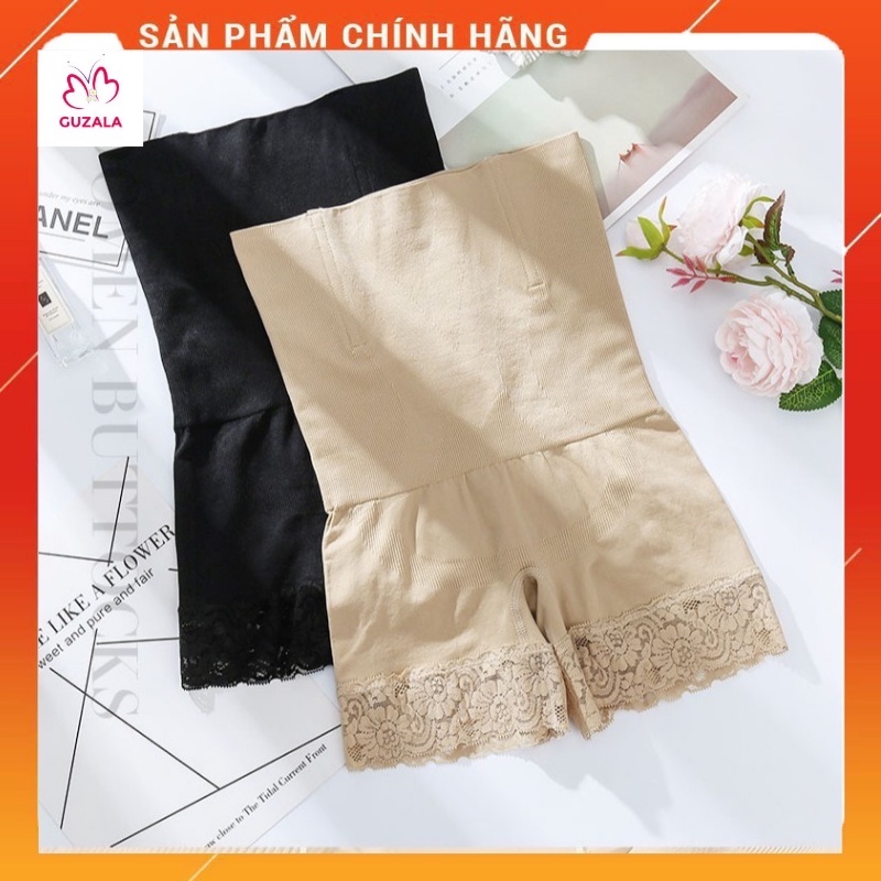 Quần Gen Bụng, Quần Váy, Quần Nịt Bụng Dáng Đùi Viền Ren Định Hình Eo Munafie Chống Cuộn, Giảm Mỡ, Nâng Mông _ TSDL228