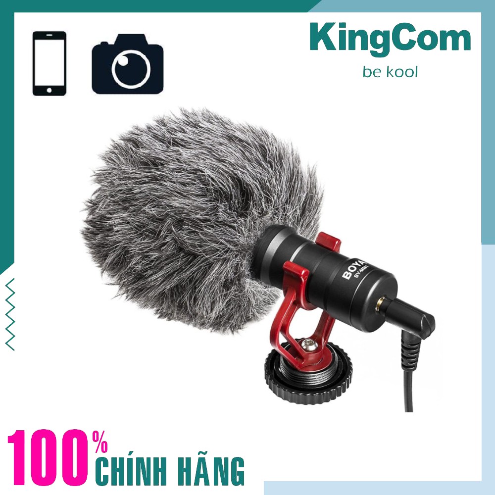 Mic Thu Âm BOYA BY- MM1, Thiết Bị Ghi Âm Cao Cấp Dùng Cho Máy Ảnh DSLR, Action Camera,Điện Thoại