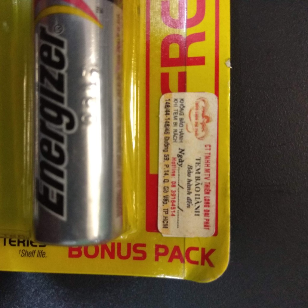 Pin AA Energizer Max Power Seal xứ Singapore (Hạn sử dụng 2025)