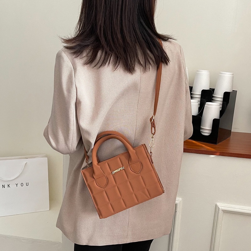 Túi xách nữ đeo chéo đơn giản caro túi đeo vai đi làm