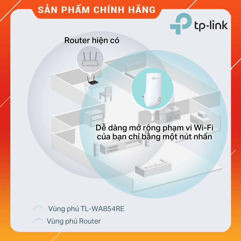 TP-Link Bộ mở rộng sóng Wifi tốc độ 300Mbs Loại bỏ điểm chết - TL-WA854RE dailyphukien