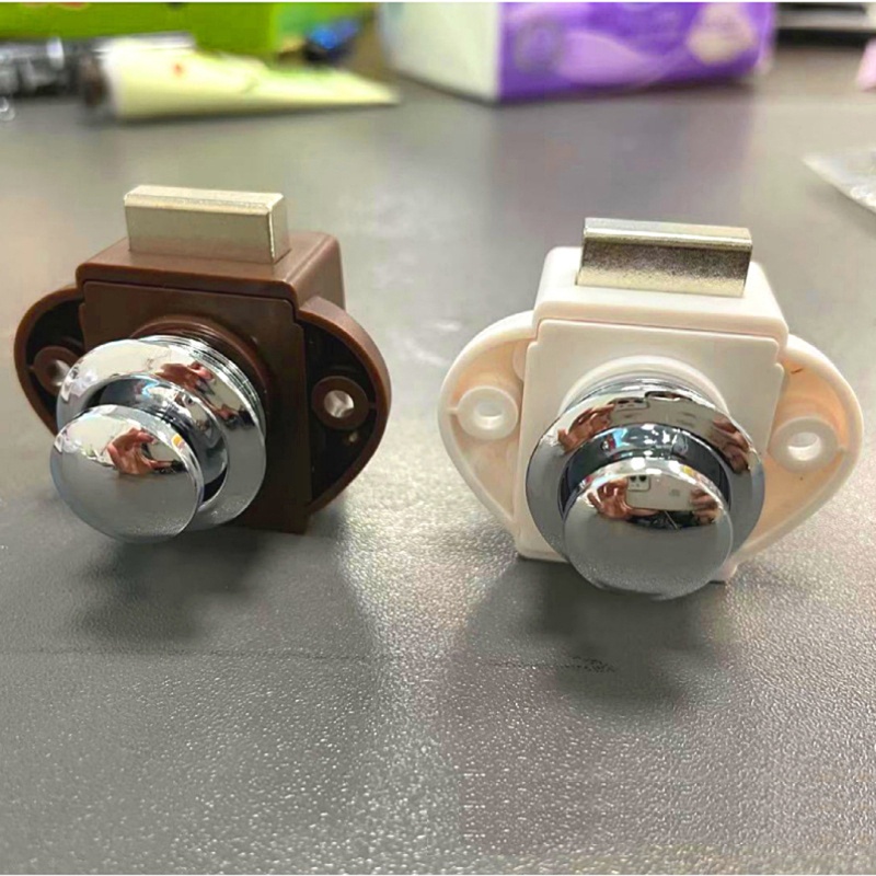 Nút Nhấn Bằng Kim Loại Thay Thế Chuyên Dụng Cho Khóa Cửa Tủ / Ngăn Kéo