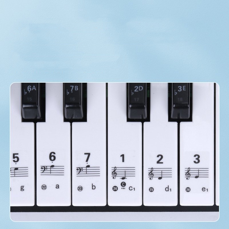 Sticker dán phím đàn Piano Grand/ Upright dành cho người mới bắt đầu- Sticker Piano