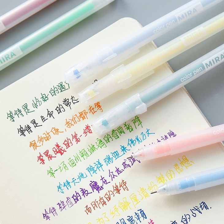 [Mã LIFE1003ALL giảm 10% đơn 50K] Bút mực gel Mira cute, bút viết calligraphy ngòi 0.5mm nhiều màu dễ thương