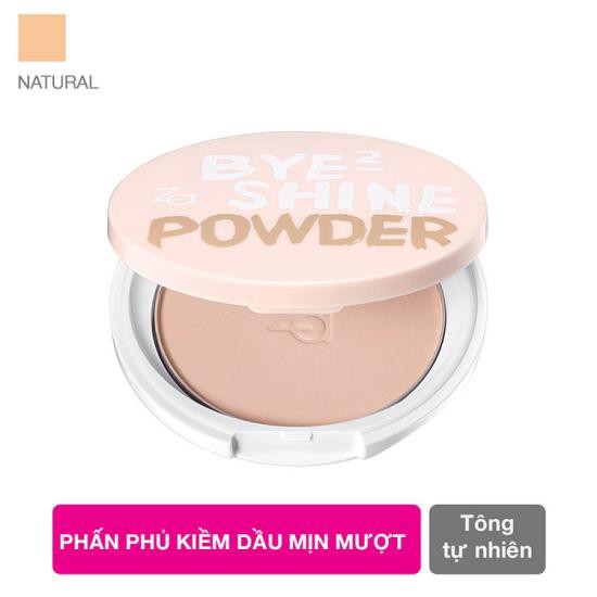 Phấn phủ kiềm dầu hoàn hảo Za Bye-bye Shine Powder - Natural TẶNG kèm gương cute