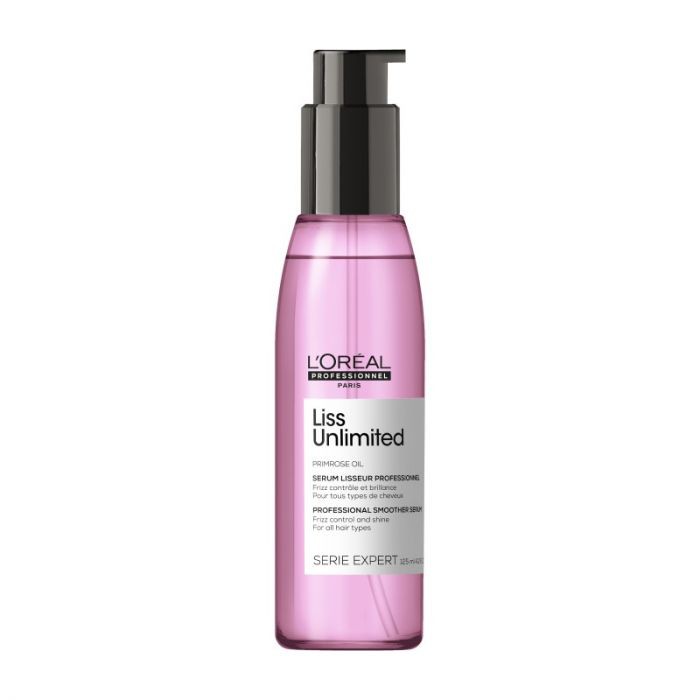 Tinh dầu L'oreal Primrose oil Liss Unlimited chăm sóc tóc duỗi xơ rối chống nhiệt khi sấy 125ml