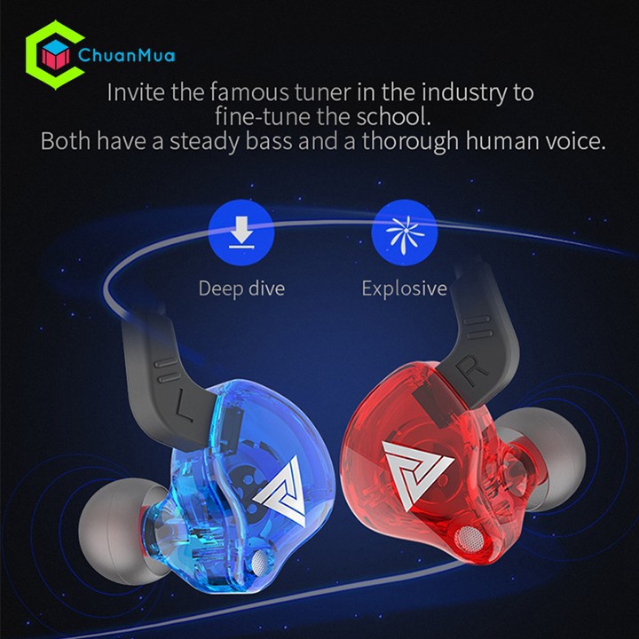 Tai Nghe Điện Thoại Nhét Tai QKZ AK6 Pro Siêu Bass Jack 3.5mm