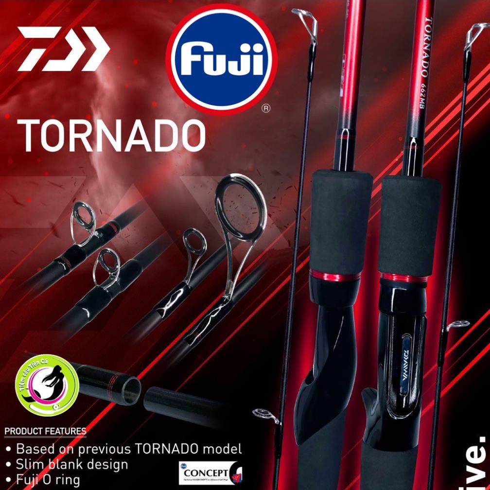 Daiwa  DAIWA TORNADO |  Cần lure chính hãng Daiwa  | Khoen Fuji O-Ring, đầu bu chống xoắn