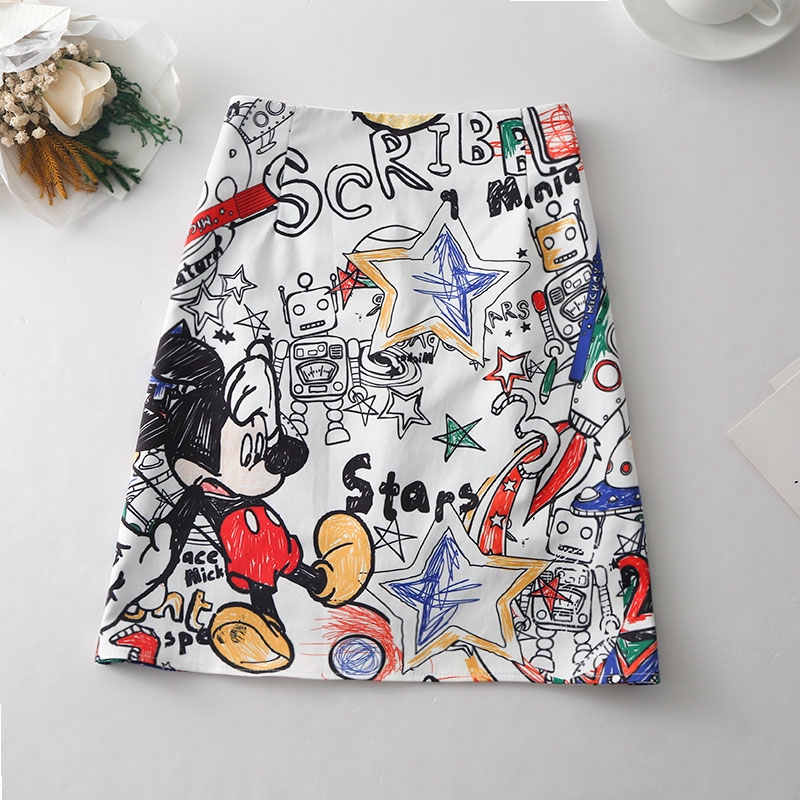 Thời Trang Chân Váy Bút Chì Lưng Cao In Họa Tiết Hoạt Hình Anime | BigBuy360 - bigbuy360.vn