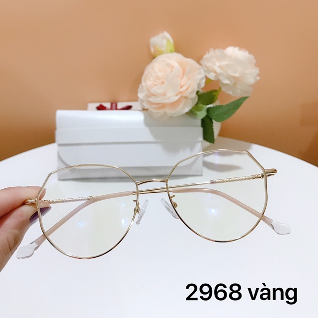 Gọng Kính Kim Loại Mảnh 2968 - Gọng Cận Kiểu Dáng Hàn Quốc Mẫu Mới | BigBuy360 - bigbuy360.vn