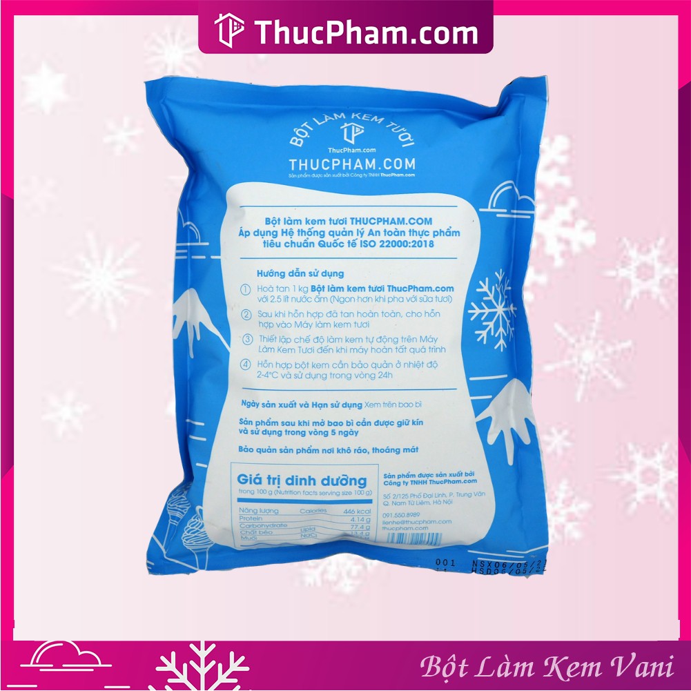 Bột làm kem tươi thucpham.com đủ vị - túi 1kg - hương vị tự nhiên - ảnh sản phẩm 6