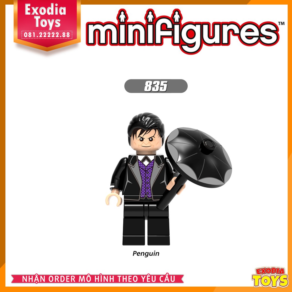 Xếp hình Minifigure siêu anh hùng và kẻ phản diện DC Comics - Đồ Chơi Lắp Ghép Sáng Tạo - X0188