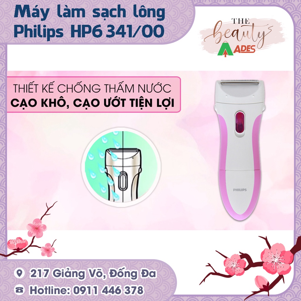 Máy làm sạch lông cho phụ nữ Philips HP6341 - HÀNG CHÍNH HÃNG BẢO HÀNH 12 THÁNG