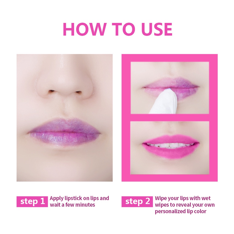 Son Môi Dưỡng Ẩm Chống Dính Cốc Thay Đổi Màu Sắc Theo Nhiệt Độ