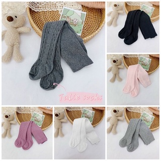 HÀNG LOẠI 1 Quần tất len CÓ BÀN chân cho bé gái từ 7-19kg hàng Quảng Châu