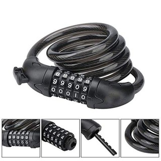 Khóa dây xe đạp mật mã 5 số